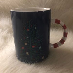 STARBUCKS CHRISTMAS TREE MUG BLUE Candy Cane